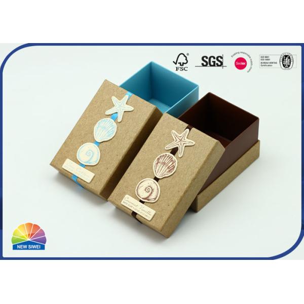 Quality Cardboard Ring Case Rigid Shoulder Box Matte Lamination Debossing for sale