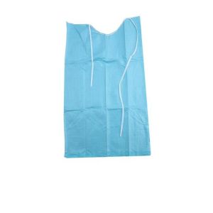 Splash Proof Disposable Plastic Aprons With Pockets Microbial Barrier OEM