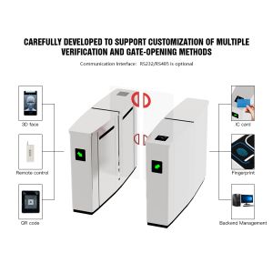 Durable and Corrosion Resistant Barrier Turnstile Gate with One-Way or Two-Way