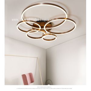 Buy cheap Acrylic  And Aluminum LED Ceiling Lamos Wihte 580*400*120MM Coffee Color from wholesalers