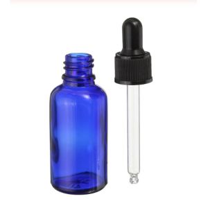 Buy cheap LinDeer 30ml Blue Glass Dropper Bottles With Black Plastic Cap product