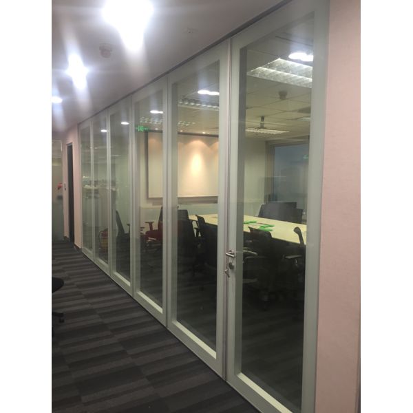 Buy cheap Suitable For Office And Commercial Spaces Folding Office Room Separator With Aluminum Alloy Frame Offering Flexible And Space Management from wholesalers