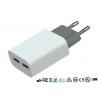Buy cheap EU Plug Mobile Phone Wall Charger Dual USB Ports Private Mold 5V 2.4A from wholesalers