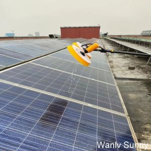 Solar Panel Cleaning Tool with 7.5 Meters Handle and Long-Lasting Nylon Bristles