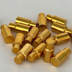 6.0mm C6801 Brass Pogo Pin SMT Connector Soldering Type Gold Plated Customized