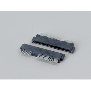 Buy cheap SAS 29P Wire Solder Female Cable Connector with Positioning Peg and Bump, 1.27mm Pitch 15U