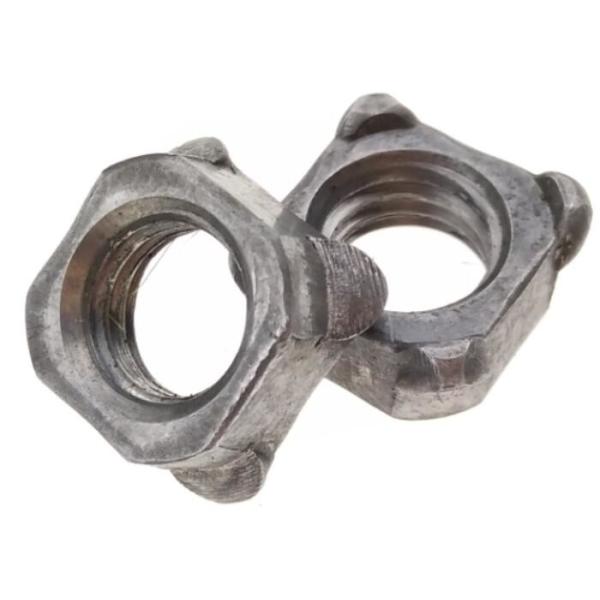 Quality Stainless Steel M6 DIN 928 Square Weld Nut ST37 Plain Plated Grade 5 for sale