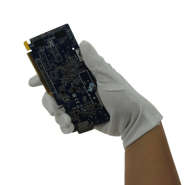 High Absorbent 0.1kg 10e9 Ohms Knitted ESD Safe Gloves