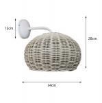 Buy cheap 220V Rattan Wall Lamp Shade Hand Knitting Waterproof For Outdoor from wholesalers