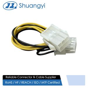 Buy cheap Power connector cable male 4-pin to female 6-pin GPU PCIe, electrical wire harness for PC power supply, server graphics card, automotive DC power transmission customization from wholesalers