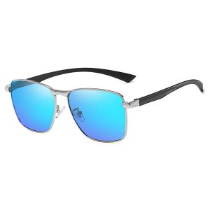 Buy cheap TR90 Custom Polarized Sunglasses UV400 Mens Driving Blue Lens from wholesalers