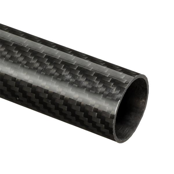 Buy cheap Roll Wrapped 30mm Glossy Finish 3K Carbon Fibre Pipe from wholesalers