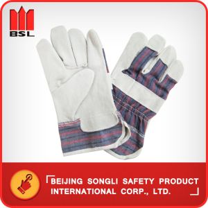 Buy cheap SLG-88CBSA cow split leather working safety gloves from wholesalers
