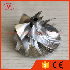 Buy cheap RHF55 20G upgrade 52.56/68.01mm 6+6 blades high peroformance turbo aluminum 2618/milling/billet compressor wheel from wholesalers