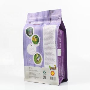 Buy cheap Custom Metallic Mylar Plastic Flat Bottom Pouch Cat Dog Pet Food Packaging Bag With Resealable Zipper from wholesalers