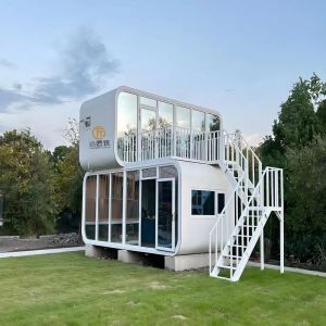 Buy cheap Luxury Apple Pod Space Modular Capsule House 2-Story Apple Cabin Mobile Home from wholesalers