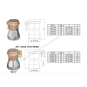 NC NO. 37AF FILLING CAPSIZE : G1-1/2 TO G3 37AF THREADED TYPE37AFK THREADED TYPE