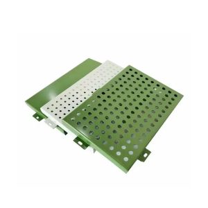 Building Perforated Metal Panel Facade , Outside External Wall Cladding Panels