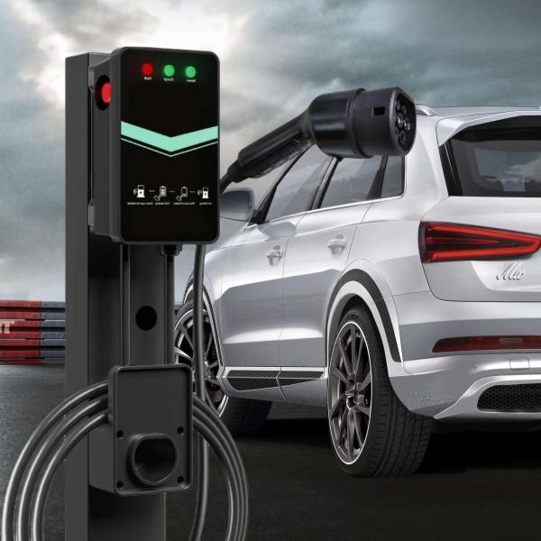 Quality 48A Type 1 For Home Single Gun Wall Mounted EV Charging Station LED Indicator for sale