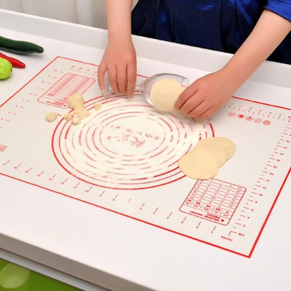 Quality Baking Silicone Fondant Pastry Rolling Cutting Mat Cake Cookie Tool for sale