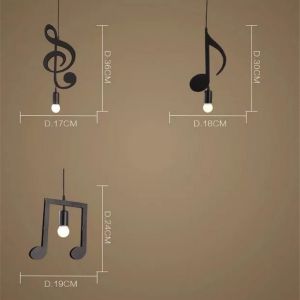 Buy cheap Nordic Pendant Lamp Z Words Music For Indoor Lighting Bar Bedroom kitchen Pendant Lamp(WH-VP-187) from wholesalers