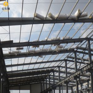 Steel Frame Building Construction Square Tube Column 10000 sqm Capacity