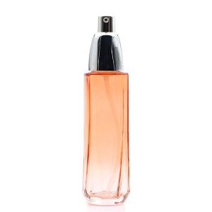 Luxury 120ml Lotion Glass Bottles Cosmetic Packaging With Pump Sprayer