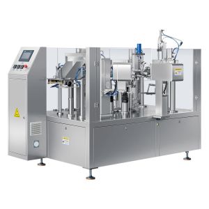 China Paper Packaging Material Doypack Filling Sealing Machine for Fruit Jam and Tomato Paste on sale