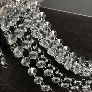 Buy cheap Clear K9 Crystal Chandelier Prism Lamp Octagon Bead Chain Christmas Wedding product