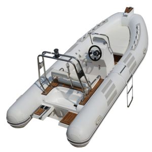 Buy cheap 2022 orca  hypalon rib boat 16ft with fuel tank light grey rib480D with back steps from wholesalers