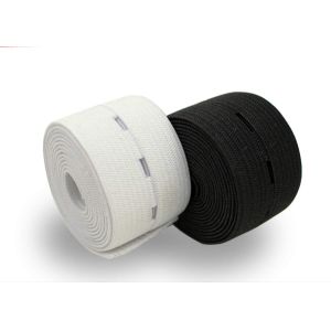 Lightweight Heavy Stretch Waistband Elastic Flat Durable With Button Holes