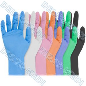 Buy cheap White Non Sterile Powdered Nitrile Examination Gloves from wholesalers