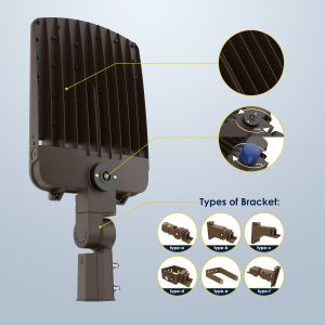 Buy cheap Bronze IP65 LED Parking Lot Lighting 3500K 4000K 5000K Selectable from wholesalers