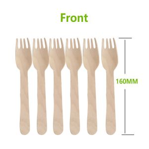 Buy cheap Durable 160mm Compostable Wooden Forks Environmental Friendly from wholesalers