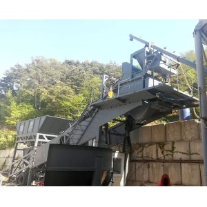 Buy cheap YHZS50 Concrete Batching Mixing Plant Station XDEM Mobile  3800mm from wholesalers