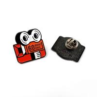 Buy cheap Promotional Enamel Emblem Lapel Pin Black Nickel Plated Single Side product