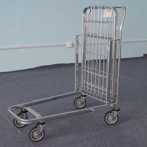 Buy cheap Silver Logistics Trolley Grocery Hand Pull Carts L*W*H 1003*670*1153 Size from wholesalers