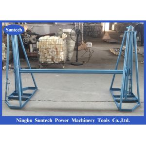 Buy cheap Mechanical Cable Pulling Tools Adjustable 5T Cable Drum Jack Stands from wholesalers