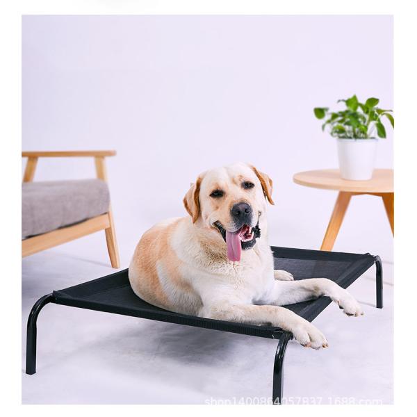 Quality SGS 80cm Foldable Raised Dog Bed Cot Breathable 600D PVC for sale