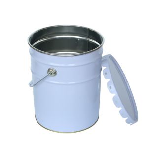 Buy cheap Flower Lid Paint Pail Bucket Cylindrical 20L Metal Bucket from wholesalers
