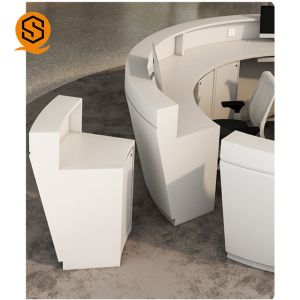Buy cheap ISO9001 Approved Airport Reception Desk Round Reception Table from wholesalers