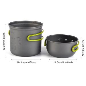 Buy cheap Aluminum Camping Cookware With Lightweight Potand Carry Mesh Bag from wholesalers