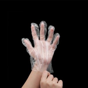 Buy cheap Custom Disposable Plastic Gloves Kitchen Cleaning And Food Handling from wholesalers