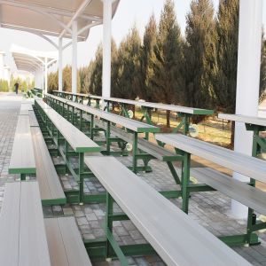 Buy cheap Modern Design Outdoor Metal Bleachers With Optional Guardrail from wholesalers