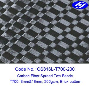 Buy cheap 200gsm 12K Toray Carbon Warp Brick Spread Tow Fabric from wholesalers