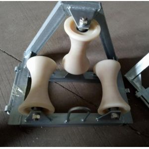 Buy cheap Industrial 90-Degree Corner Cable Roller Guide with Nylon Wheels and 10KN Rated Load for Smooth Cable Pulling from wholesalers