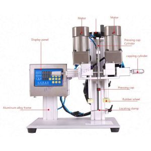 Semi-Automatic Electric Desktop Beverage Cap Capping Machine New Food Auto Screw