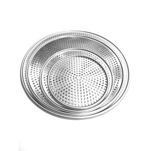 8 inch-18 inch perforated round aluminum pizza pan punched pizza tray baking