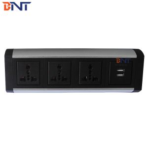 Buy cheap aluminum alloy shell with three austrial power interface clamp on desk socket from wholesalers