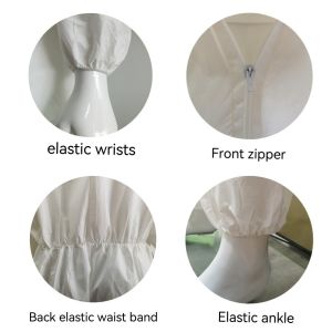 Buy cheap Customizable White Microporous Protective Isolation Coveralls Without Shoe Cover from wholesalers